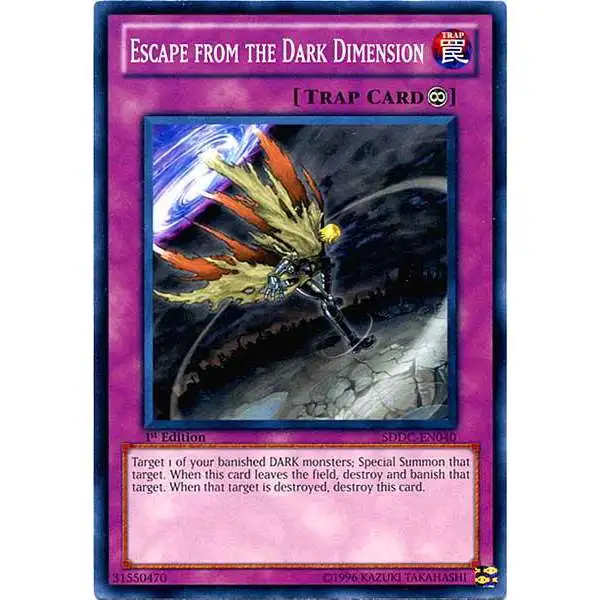 YuGiOh YuGiOh 5D's Structure Deck: Dragons Collide Common Escape from the Dark Dimension SDDC-EN040