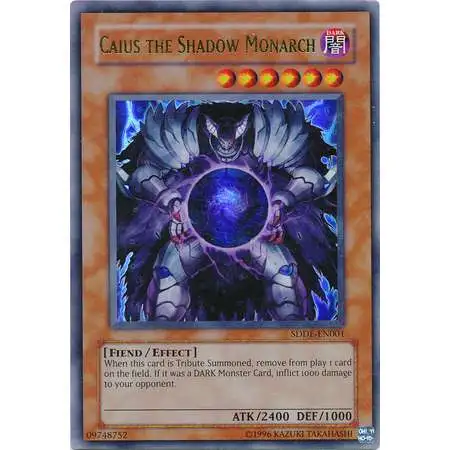 YuGiOh GX Trading Card Game The Dark Emperor Ultra Rare Caius the Shadow Monarch SDDE-EN001