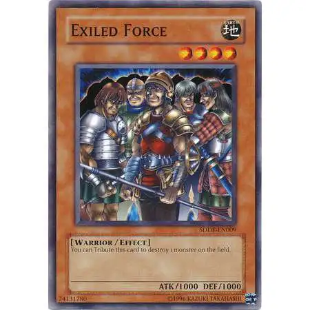 YuGiOh GX Trading Card Game The Dark Emperor Common Exiled Force SDDE-EN009