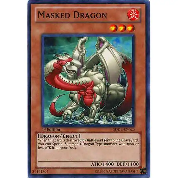 YuGiOh Dragunity Legion Structure Deck Common Masked Dragon SDDL-EN020