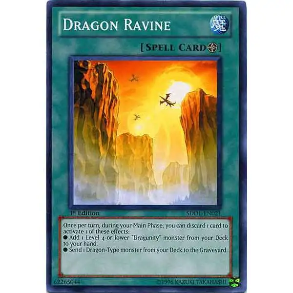 YuGiOh Dragunity Legion Structure Deck Common Dragon Ravine SDDL-EN021