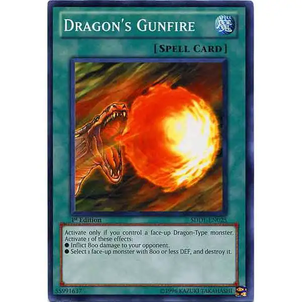 YuGiOh Dragunity Legion Structure Deck Common Dragon's Gunfire SDDL-EN025