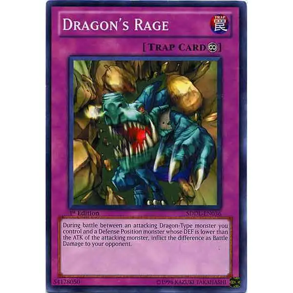 YuGiOh Dragunity Legion Structure Deck Common Dragon's Rage SDDL-EN036