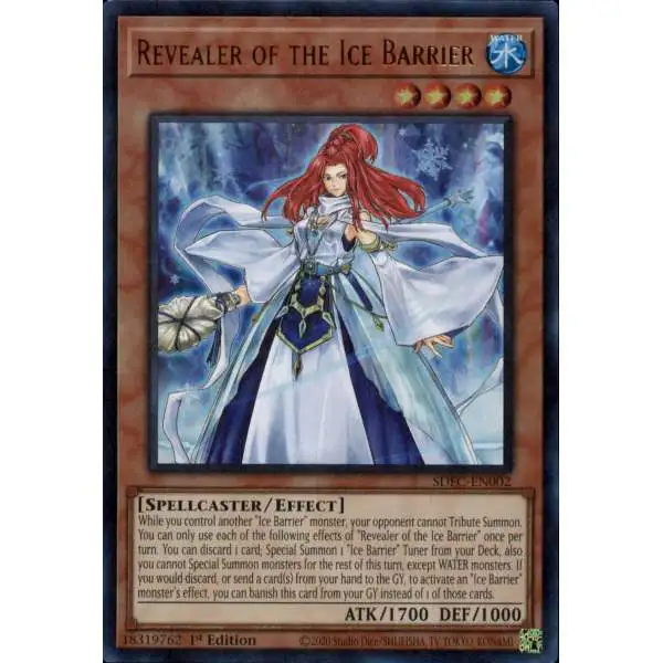 YuGiOh Freezing Chains Ultra Rare Revealer of the Ice Barrier SDFC-EN002