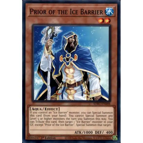 YuGiOh Freezing Chains Common Prior of the Ice Barrier SDFC-EN008