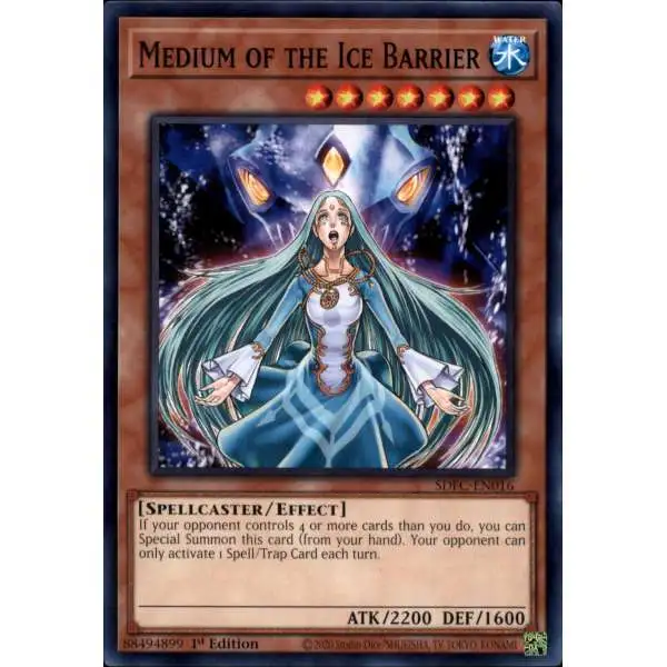 YuGiOh Freezing Chains Common Medium of the Ice Barrier SDFC-EN016