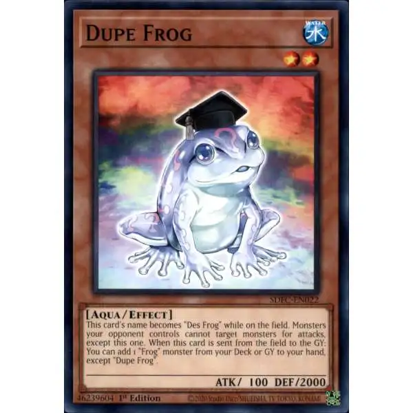 YuGiOh Freezing Chains Common Dupe Frog SDFC-EN022