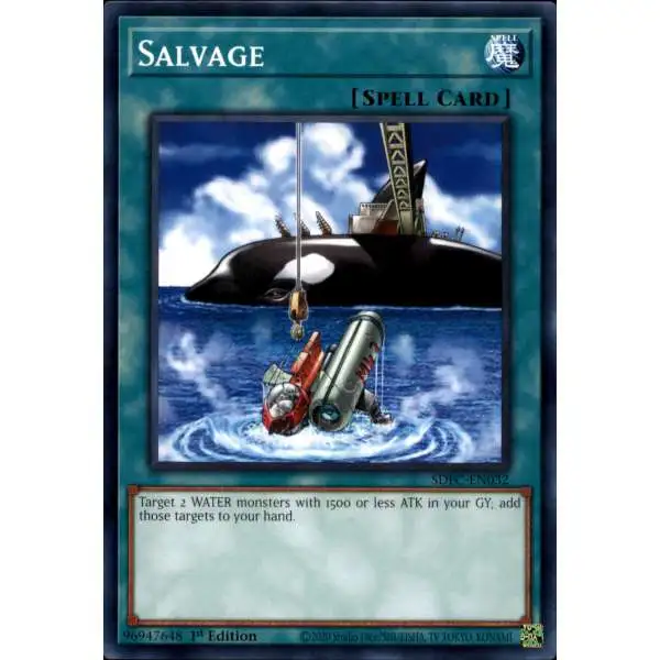 salvage yugioh card Amazon.com: YU-GI-OH! - Salvage (LCYW-EN276) - Legendary Collection 3:  Yugi's World - 1st Edition main image 1