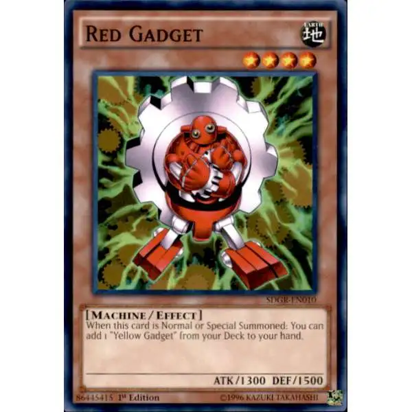 YuGiOh Geargia Rampage Structure Deck Common Red Gadget SDGR-EN010