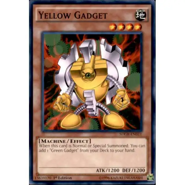 YuGiOh Geargia Rampage Structure Deck Common Yellow Gadget SDGR-EN011