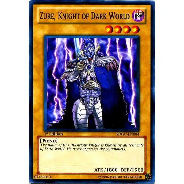 YuGiOh YuGiOh 5D's Structure Deck: Gates of the Underworld Common Zure, Knight of Dark World SDGU-EN004