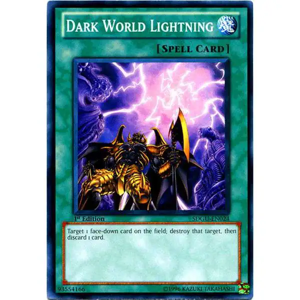 YuGiOh YuGiOh 5D's Structure Deck: Gates of the Underworld Common Dark World Lightning SDGU-EN024