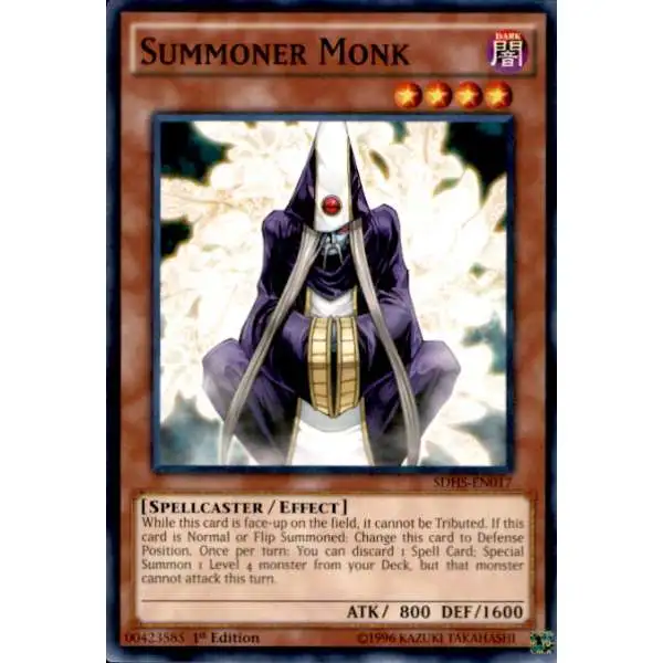 YuGiOh HERO Strike Structure Deck Common Summoner Monk SDHS-EN017
