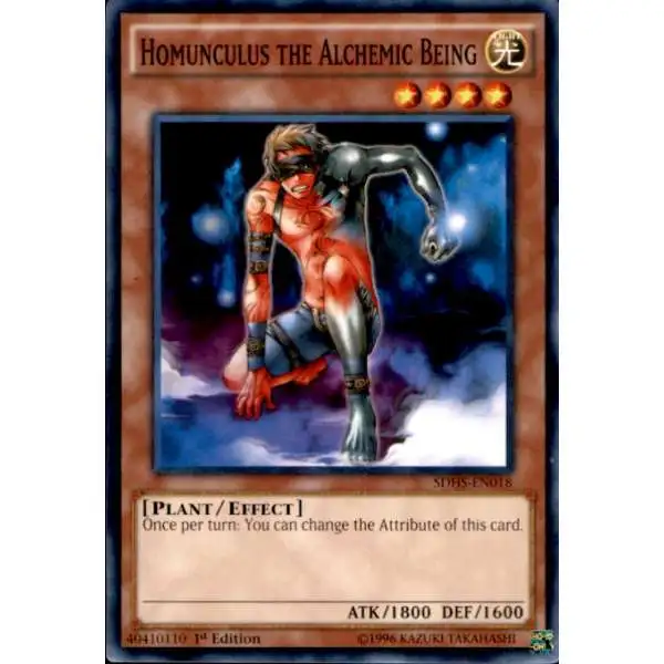 YuGiOh HERO Strike Structure Deck Common Homunculus the Alchemic Being SDHS-EN018