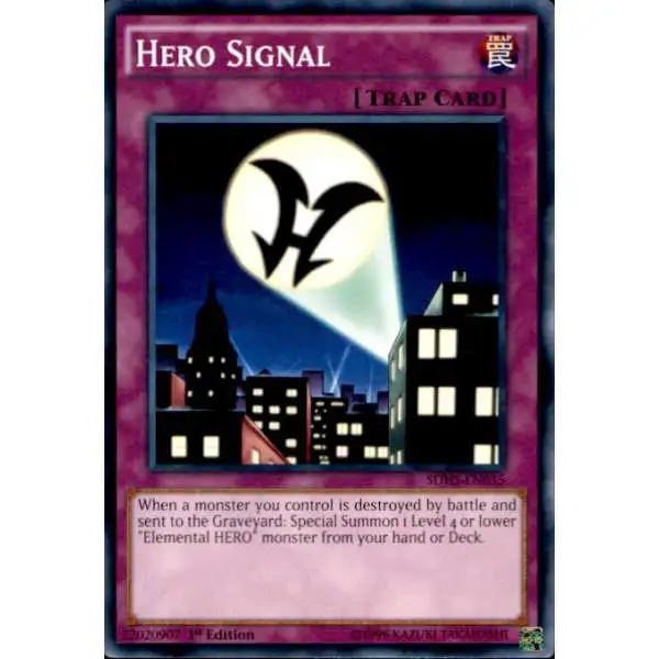 YuGiOh HERO Strike Structure Deck Common Hero Signal SDHS-EN035