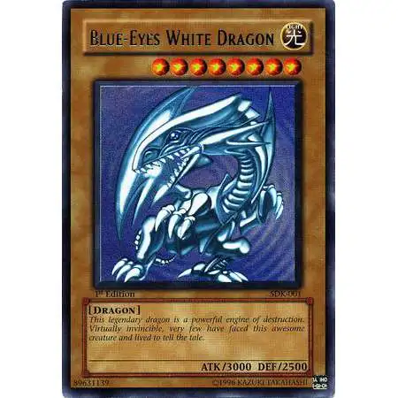 YuGiOh Starter Deck: Kaiba Ultra Rare Blue-Eyes White Dragon SDK-001 [1st Edition] [Moderately Played]