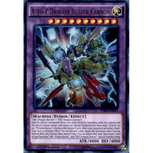 yugioh a to z dragon buster cannon deck Complete Custom for Yu-Gi-Oh! Description coming soon... A-to-Z-Dragon Buster Cannon [Structure Deck: