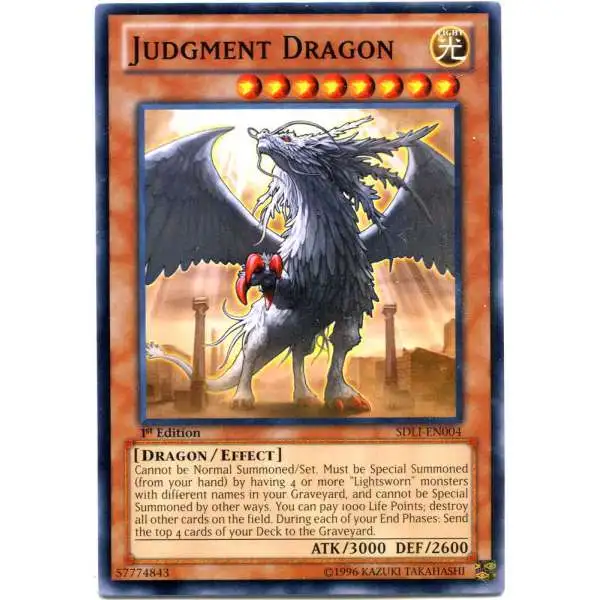 YuGiOh Realm of Light Common Judgment Dragon SDLI-EN004