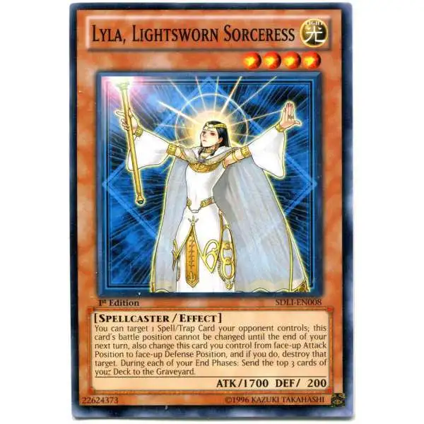 YuGiOh Realm of Light Common Lyla, Lightsworn Sorceress SDLI-EN008