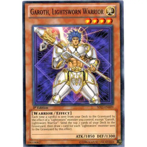YuGiOh Realm of Light Common Garoth, Lightsworn Warrior SDLI-EN009