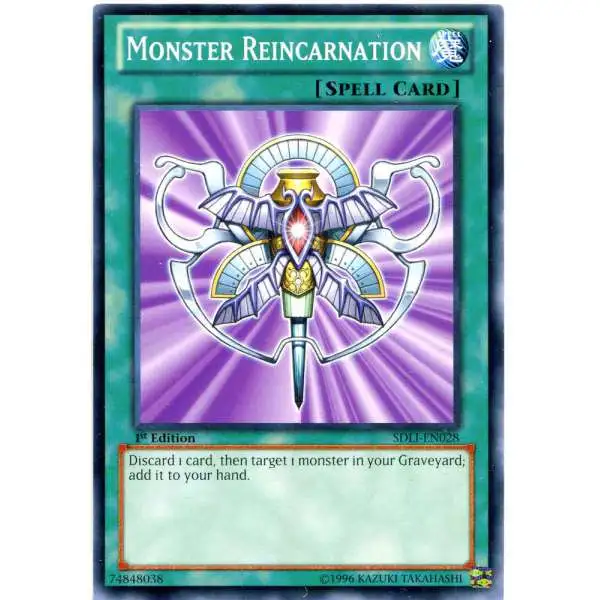 YuGiOh Realm of Light Common Monster Reincarnation SDLI-EN028