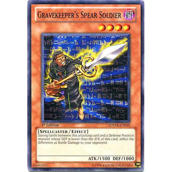 YuGiOh Structure Deck: Marik Common Gravekeeper's Spear Soldier SDMA-EN010