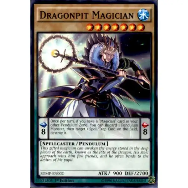 YuGiOh Master of Pendulum Structure Deck Common Dragonpit Magician SDMP-EN002