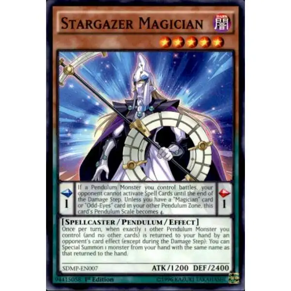 YuGiOh Master of Pendulum Structure Deck Common Stargazer Magician SDMP-EN007