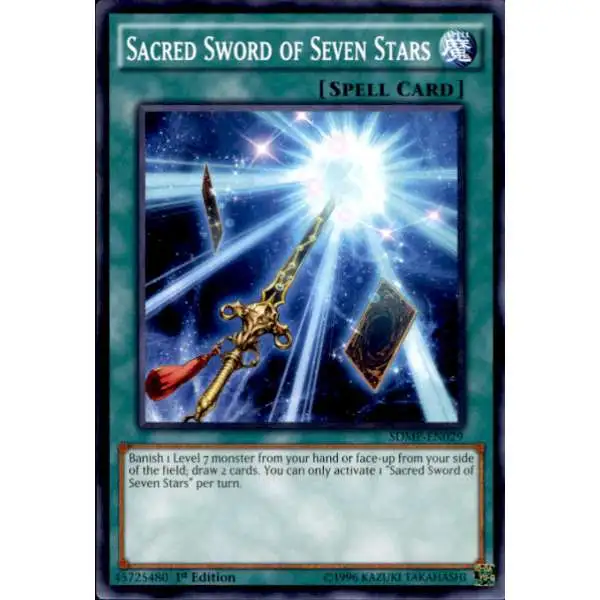 YuGiOh Master of Pendulum Structure Deck Common Sacred Sword of Seven Stars SDMP-EN029