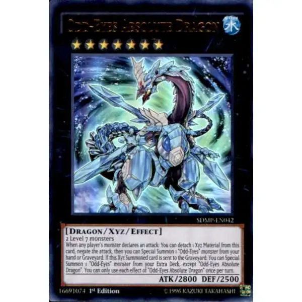 YuGiOh Master of Pendulum Structure Deck Ultra Rare Odd-Eyes Absolute Dragon SDMP-EN042