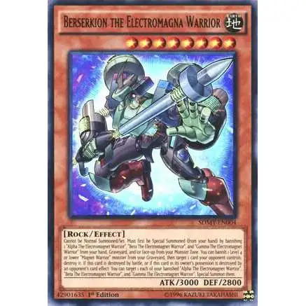 YuGiOh Yugi Muto Structure Deck Ultra Rare Berserkion the Electromagna Warrior (LP) SDMY-EN004 [Lightly Played]