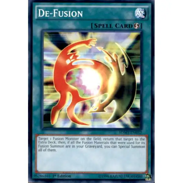 YuGiOh Yugi Muto Structure Deck Common De-Fusion SDMY-EN032