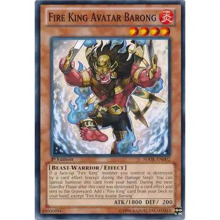 YuGiOh Structure Deck: Onslaught of the Fire Kings Common Fire King Avatar Barong SDOK-EN002