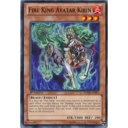 YuGiOh Structure Deck: Onslaught of the Fire Kings Common Fire King Avatar Kirin SDOK-EN003