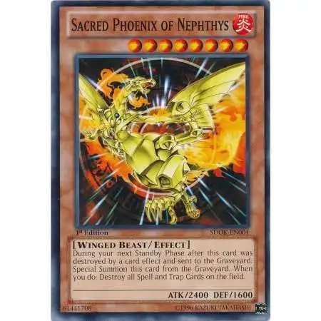 YuGiOh Structure Deck: Onslaught of the Fire Kings Common Sacred Phoenix of Nephthys SDOK-EN004
