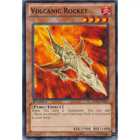 YuGiOh Structure Deck: Onslaught of the Fire Kings Common Volcanic Rocket SDOK-EN013