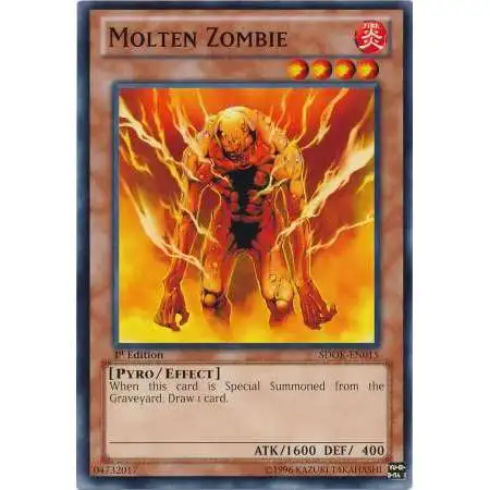 YuGiOh Structure Deck: Onslaught of the Fire Kings Common Molten Zombie SDOK-EN015