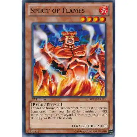 YuGiOh Structure Deck: Onslaught of the Fire Kings Common Spirit of Flames SDOK-EN016