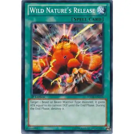 YuGiOh Structure Deck: Onslaught of the Fire Kings Common Wild Nature's Release SDOK-EN026