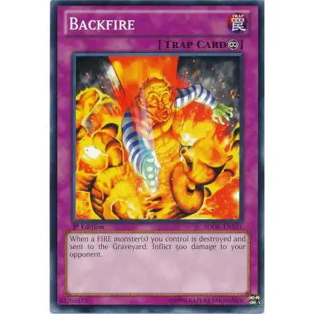 YuGiOh Structure Deck: Onslaught of the Fire Kings Common Backfire SDOK-EN031