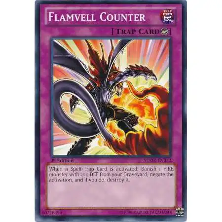 YuGiOh Structure Deck: Onslaught of the Fire Kings Common Flamvell Counter SDOK-EN032