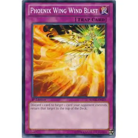 YuGiOh Structure Deck: Onslaught of the Fire Kings Common Phoenix Wing Wind Blast SDOK-EN033