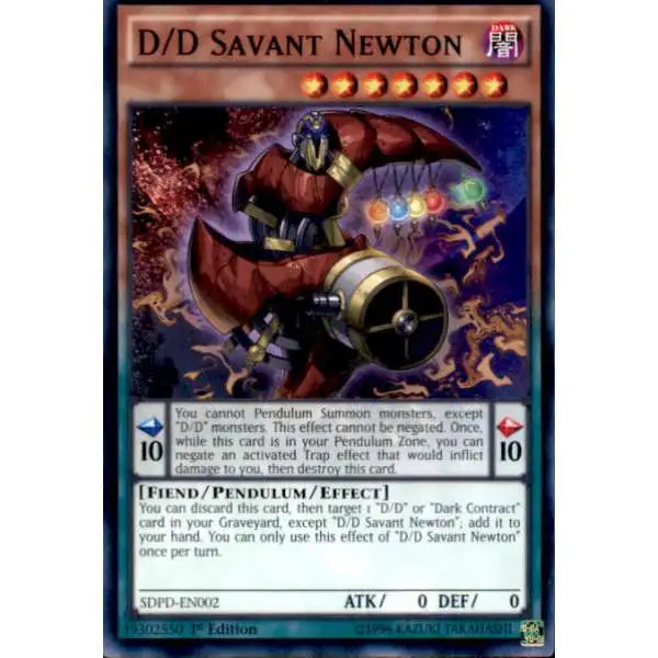 YuGiOh Pendulum Domination Structure Deck Common D/D Savant Newton SDPD-EN002