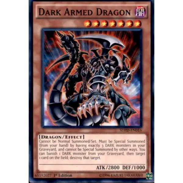 YuGiOh Pendulum Domination Structure Deck Common Dark Armed Dragon SDPD-EN016