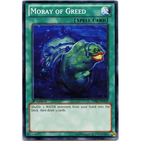 YuGiOh Structure Deck: Realm of the Sea Emperor Common Moray of Greed SDRE-EN029