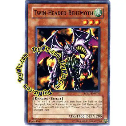 YuGiOh GX Structure Deck: Rise of the Dragon Lords Common Twin-Headed Behemoth SDRL-EN010