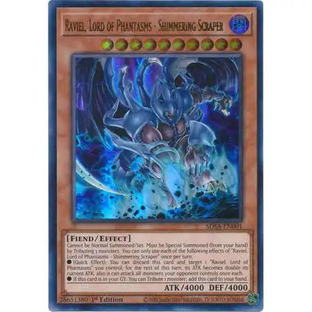 YuGiOh Sacred Beast Structure Deck Ultra Rare Raviel, Lord of Phantasms - Shimmering Scraper SDSA-EN001