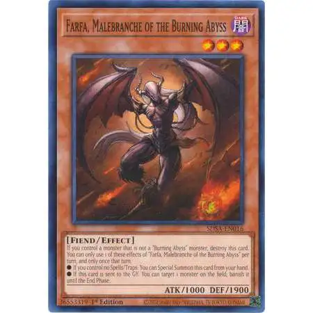 YuGiOh Sacred Beast Structure Deck Common Farfa, Malebranche of the Burning Abyss SDSA-EN016