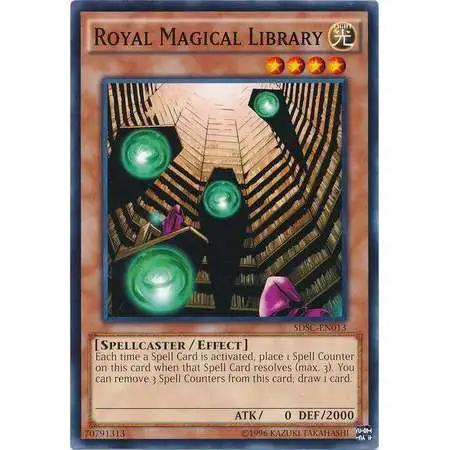 YuGiOh YuGiOh 5D's Structure Deck: Spellcaster's Command Common Royal Magical Library SDSC-EN013