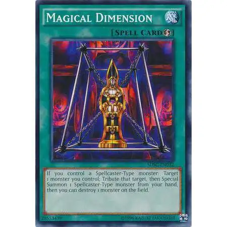 YuGiOh YuGiOh 5D's Structure Deck: Spellcaster's Command Common Magical Dimension SDSC-EN032